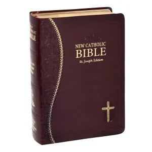 St. Joseph Medium Size Bible - Burgundy